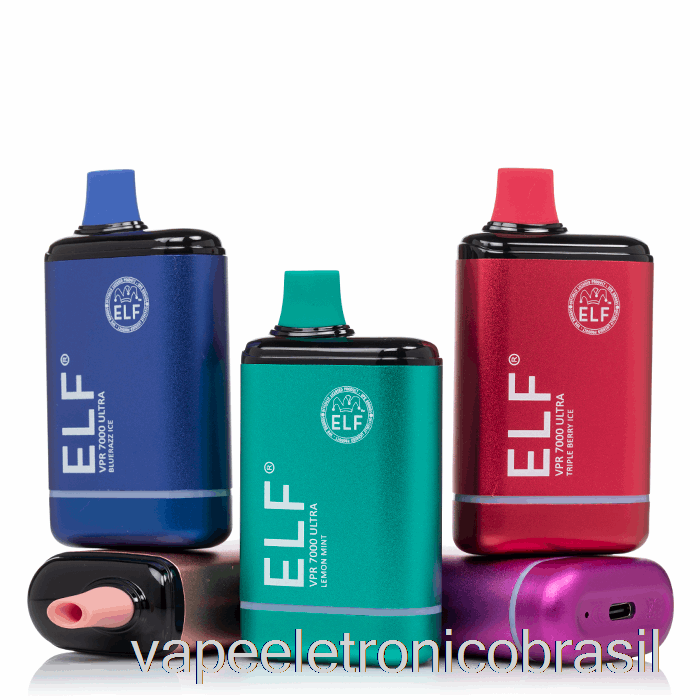 Vape Eletrônico Elf Vpr 7000 Ultra Descartável Melancia Melão Melão